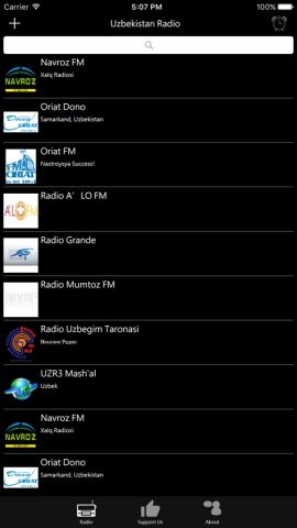 Uzbekistan Radio для iOS — скриншот 1