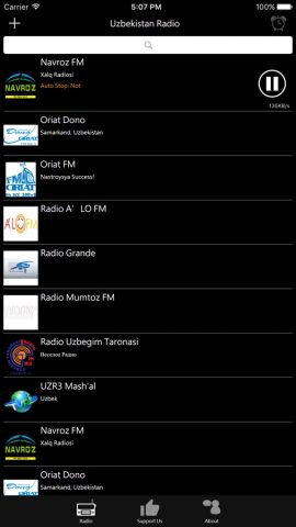 Uzbekistan Radio для iOS — скриншот 2