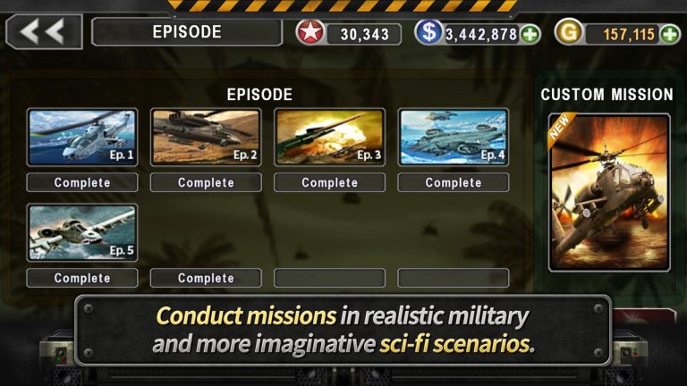 ВЕРТОЛЕТ БИТВА: 3D полет для iOS — скриншот 5