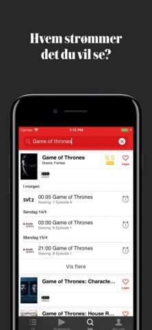 VG TVGuide — Streaming & TV для iOS — скриншот 4
