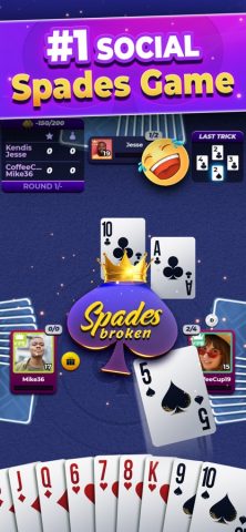 VIP Spades — Online Card Game для iOS — скриншот 1