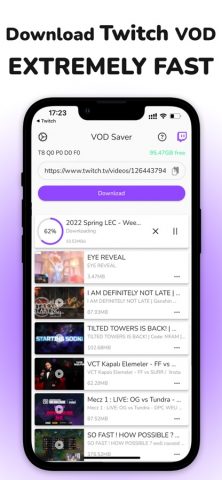 VOD Saver: Save for Twitch для iOS — скриншот 1