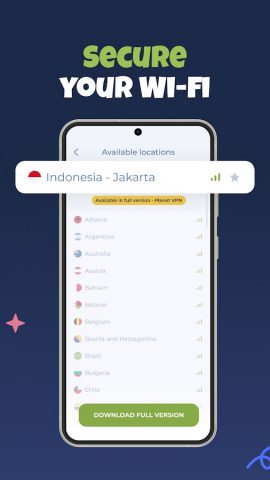 VPN Indonesia — Turbo Proxy для Android — скриншот 4