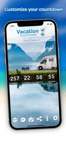 Vacation Countdown App для iOS — скриншот 3