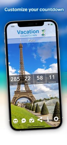 Vacation Countdown App для iOS — скриншот 4