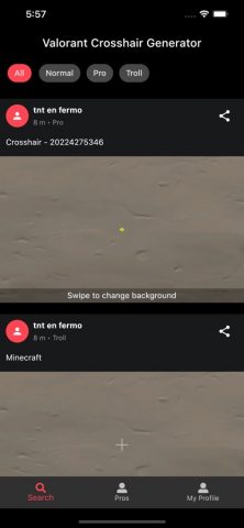 Val Crosshair Generator для iOS — скриншот 1