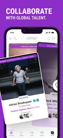 Vampr — Find & Meet Musicians для iOS — скриншот 3