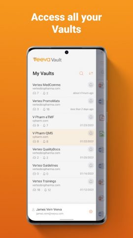 Veeva Vault для Android — скриншот 1