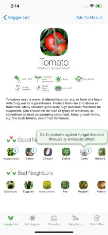 Veggie Garden Planner для iOS — скриншот 1