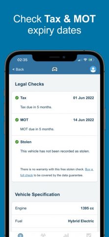 Vehicle Check — Car Tax Check для iOS — скриншот 2