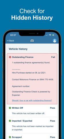 Vehicle Check — Car Tax Check для iOS — скриншот 4