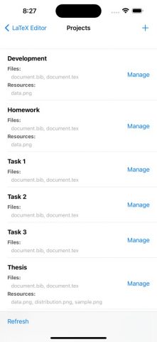 VerbTeX LaTeX Editor для iOS — скриншот 5