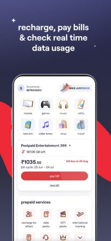 Vi: Recharge, Payments & Games для iOS — скриншот 2