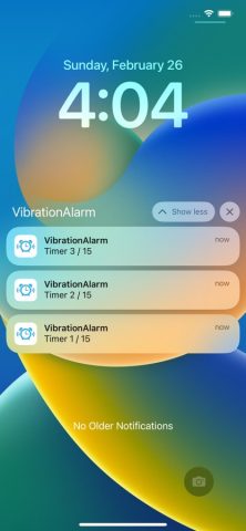 Vibration Alarm Clock & Timer для iOS — скриншот 1