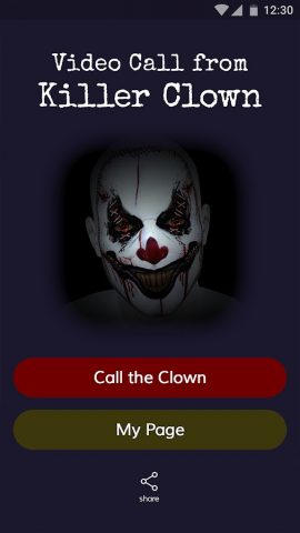 Video Call from Killer Clown для Android — скриншот 1