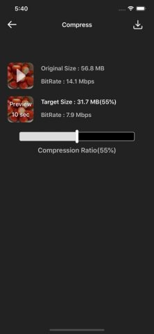 Video Compress — Shrink Videos для iOS — скриншот 1