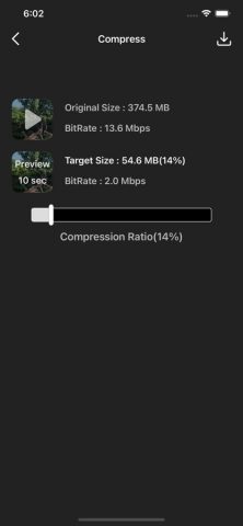 Video Compress — Shrink Videos для iOS — скриншот 2