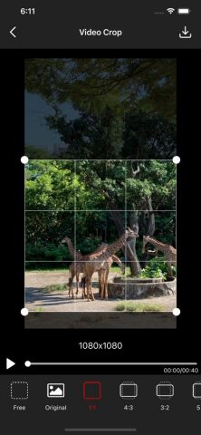 Video Crop — Resize Video для iOS — скриншот 2