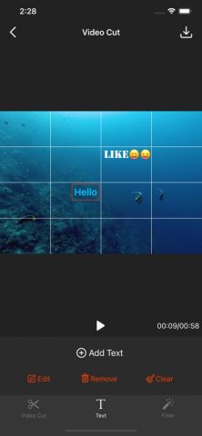 Video Cut — Video Editor для iOS — скриншот 1