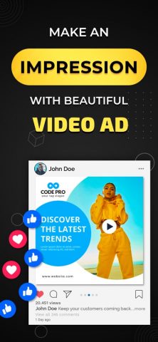 Video Flyer Maker, Ad Creator для iOS — скриншот 1