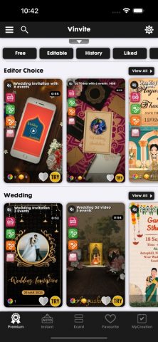 Video Invitation Maker Ecards для iOS — скриншот 1