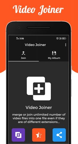 Video Joiner для Android — скриншот 1