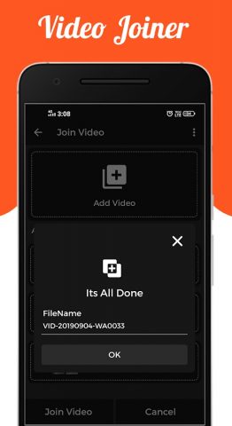 Video Joiner для Android — скриншот 4