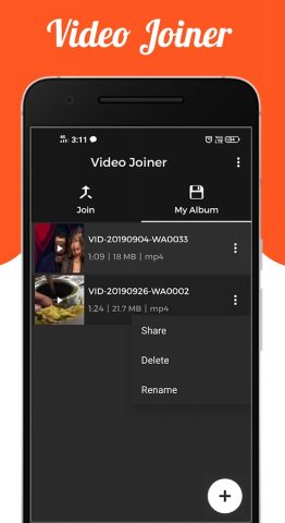 Video Joiner для Android — скриншот 5