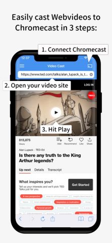 Video Stream for Chromecast для iOS — скриншот 2