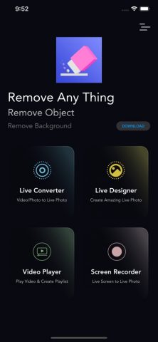 VideoToLive для iOS — скриншот 1