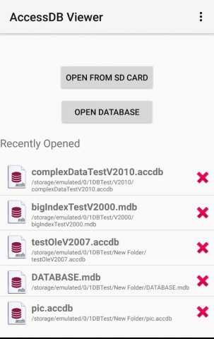 Viewer for MS Access ACCDB-MDB для Android — скриншот 3