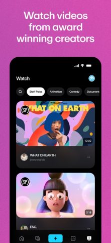 Vimeo для iOS — скриншот 1