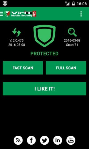 VirIT Mobile Security для Android — скриншот 1