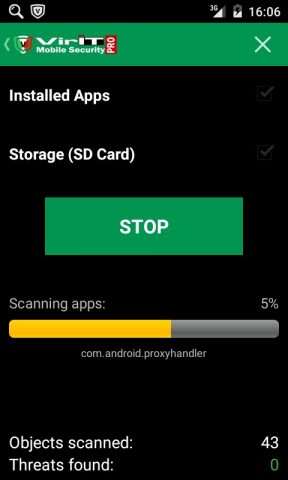 VirIT Mobile Security для Android — скриншот 2