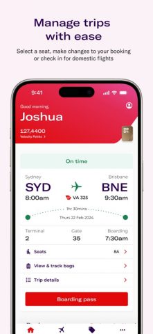 Virgin Australia для iOS — скриншот 4