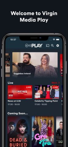 Virgin Media Play для iOS — скриншот 1
