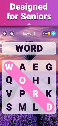 Vita Word Search for Seniors для iOS — скриншот 1