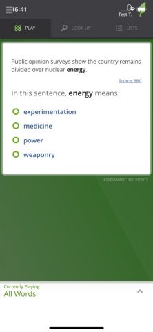Vocabulary.com для iOS — скриншот 2