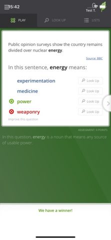 Vocabulary.com для iOS — скриншот 4