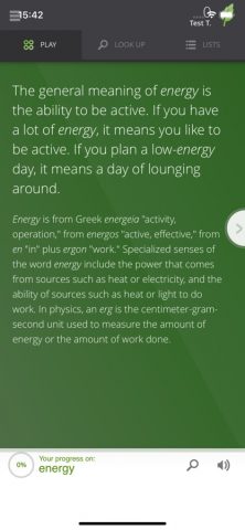 Vocabulary.com для iOS — скриншот 5