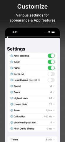 VocalTuner для iOS — скриншот 4