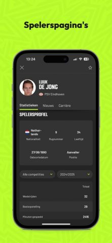 Voetbalzone — Nieuws & Stats для iOS — скриншот 4