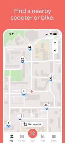 Voi – e-scooters & e-bikes для iOS — скриншот 2