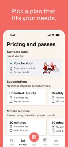 Voi – e-scooters & e-bikes для iOS — скриншот 4