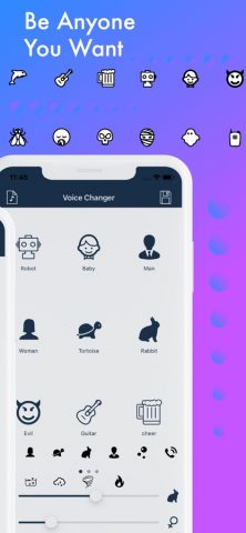 Voice Changer ‘ для iOS — скриншот 2