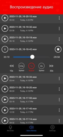 Voice Recorder : Запись аудио для iOS — скриншот 2