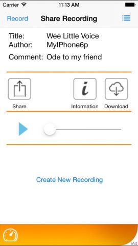 Voice Spice Online Recorder для iOS — скриншот 3