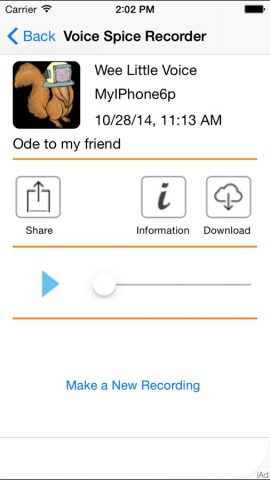 Voice Spice Online Recorder для iOS — скриншот 4