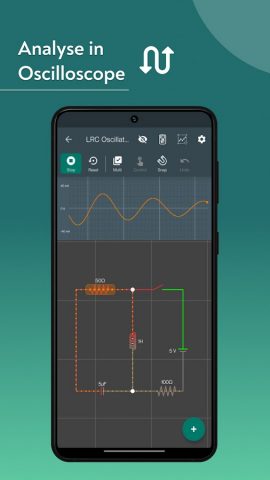 VoltSim — circuit simulator для Android — скриншот 1