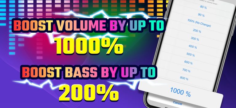 Volume Booster + Bass Booster для iOS — скриншот 2